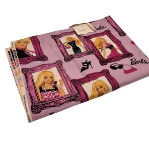 Licenced Barbie Fabric 2009 Mattel 2 Yards